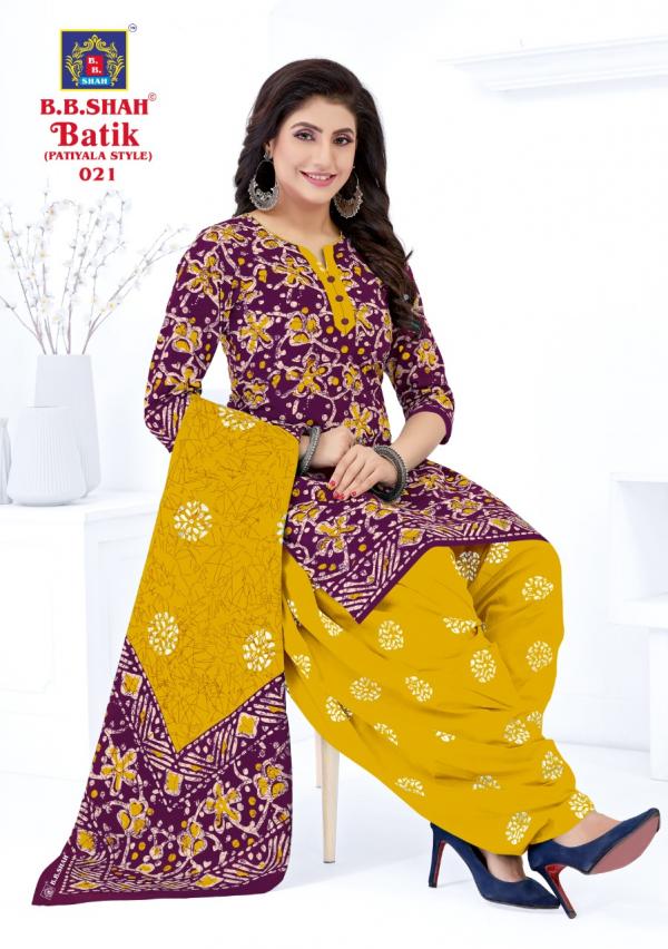 B.B Shah Batik Vol-1Cotton Designer Exclusive Ready made suit